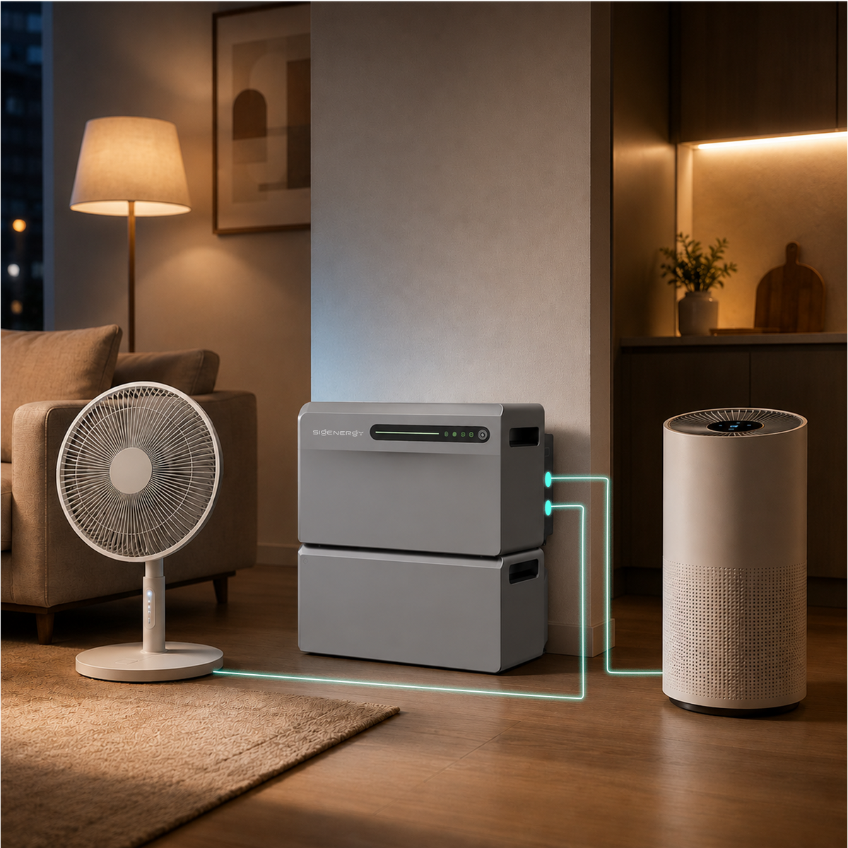 Twee AC-stopcontacten voor flexibele stroomvoorziening