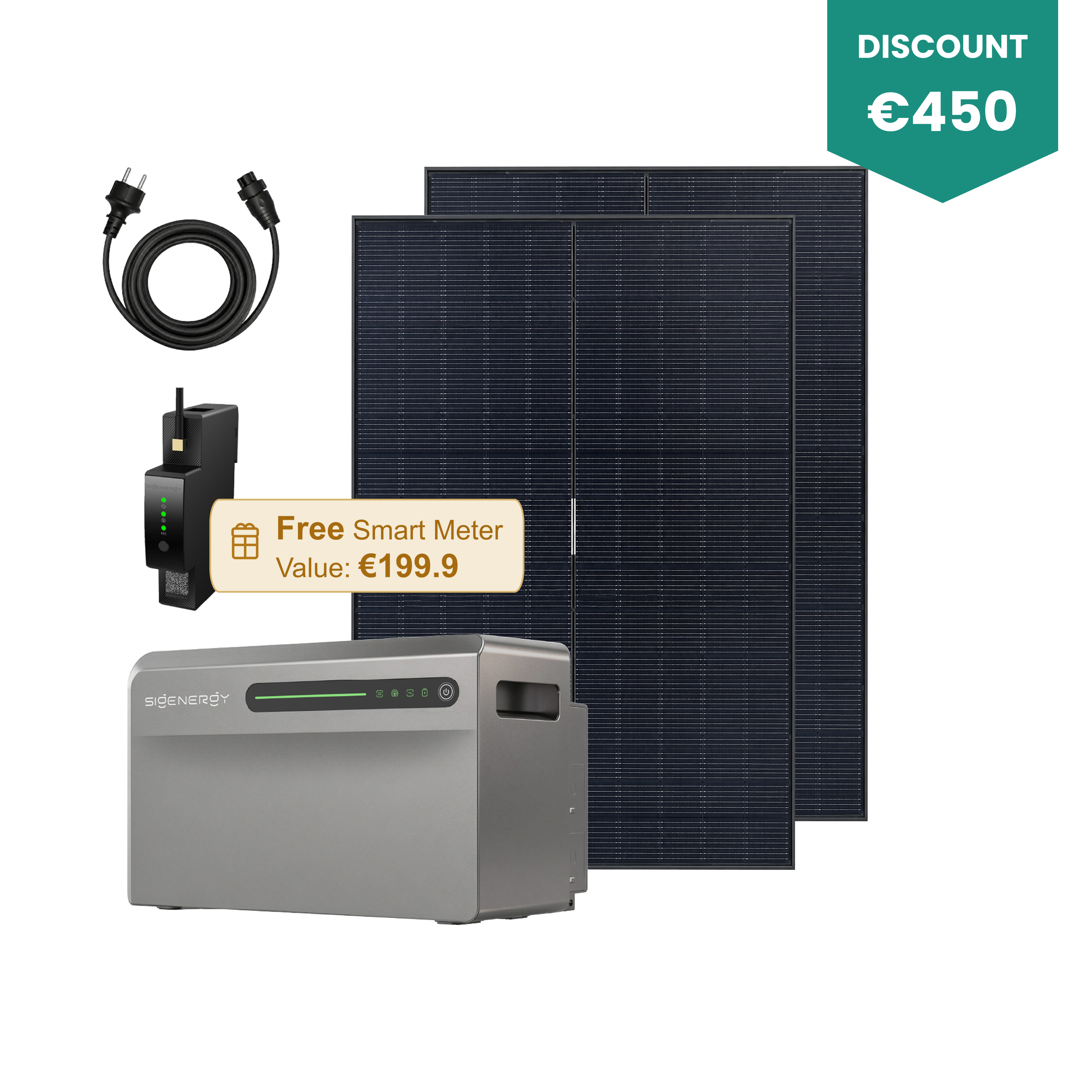 SigenMate 2700 Ultra met zonnepanelen