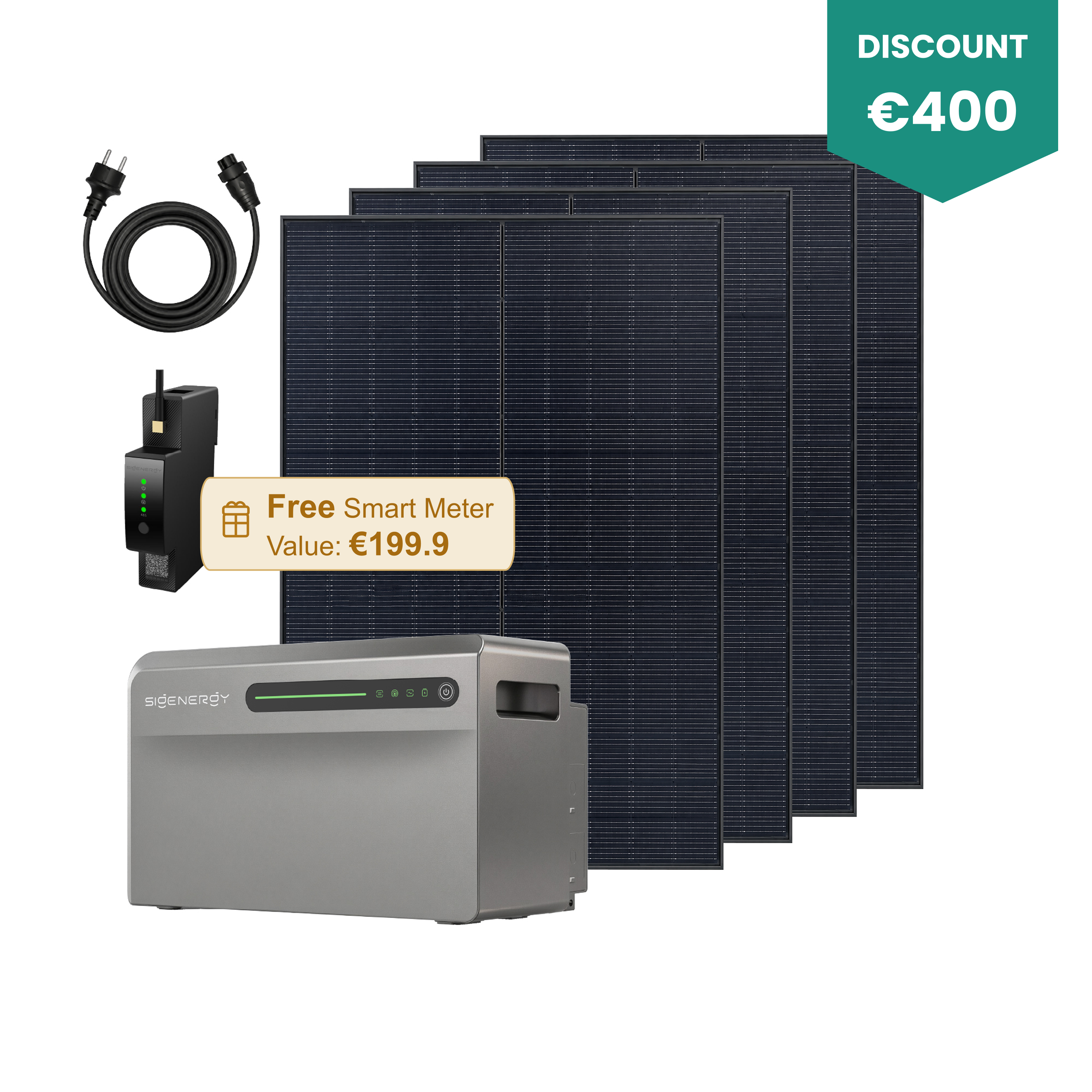 SigenMate 2700 Ultra met zonnepanelen